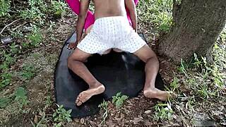emotional jungle sex with huge ass neighbors horny aunty outdoor public fun