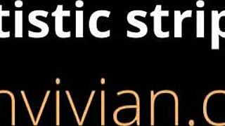 My artistic striptease involves sensual pussy rubbing with a picture frame