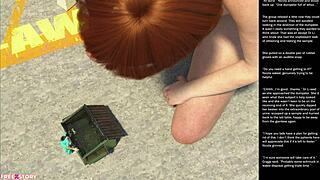 в большом яблоке маленький 18+ жест разворачивается в эпизоде 20 дикого 3D мультяшного секса