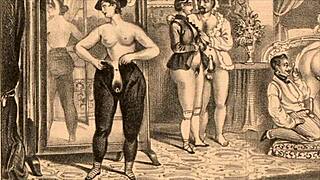 Посмотри на эту винтажную эротическую иллюстрацию, такая горячая! 🔥