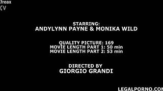 Monika Wild和TR AndyLynn Payne在狂野肛交DAP中扩张喷水