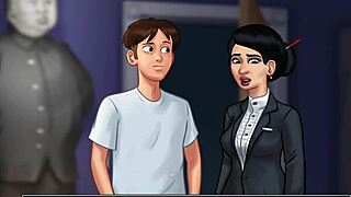 Najstnica kurba jebe kurca v Summertime Saga del 43 igri