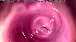 Kamera se noří hluboko do Miainy krémové těsné kundy! Jak divoké to je?