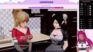 Vtuber Lewdnekos vilde harem hotel leg med vibrator!