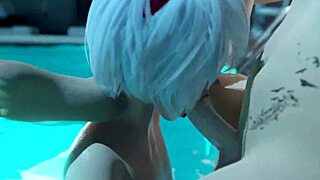 Mokré futa 3D děvky, chceš vidět sex v bazénu a sauně?