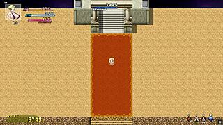 와! 안드로이드 18 노인 변태가 엉덩이 박을 때 세게 분수해!