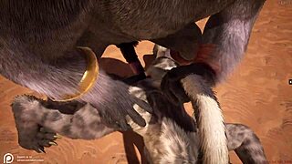 Villielämä furry hentai intensiivisellä anaali toiminnalla