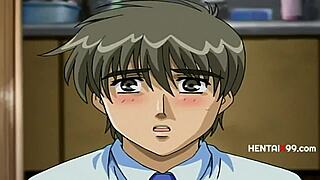 Chico Débil Abrumado por Milf en Escena Hentai