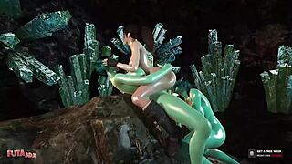 Futa3dx - Mağara trolleri tarafından sertçe spitroast edilmiş Tomb Raider! 😈