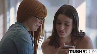 Lana Rhoades se fait plier en deux pour une action anale intense