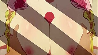 哇！蜜璃和炭治郎在疯狂变态动作中！