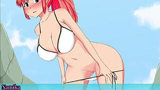 전시증 JK, 해변에서 야생 플래싱