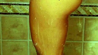 Super Cute Brunette Teen 18+ Enjoys Relaxing Hot Shower