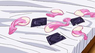 Интенсивное хентай действие разворачивается в погружающей аниме сцене с гялом