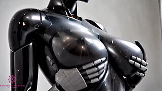 嘿，这个大奶性爱机器人想要你的精液，在POV中！