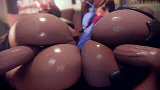 드바와 키리코가 뜨거운 애니메이션 액션에서 충돌해