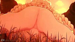 善良的Miquella Anna Anon动画与扶她变态3D动作震撼，哇！