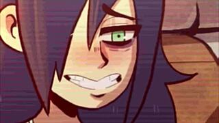 Watamote kompilering med rå futanari action i hentai lydklip