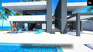 Rödhårig hora strippas och tar stor svart kuk i missionär och doggystyle. Doll House Del 2 Spel oklippt.