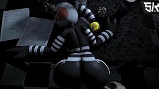 呃，FNAF里的木偶在这疯狂第一部分合辑！