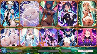 Őrült 4K waifu bemutató Lunara szukkubusszal cenzúra nélküli hentai csatában